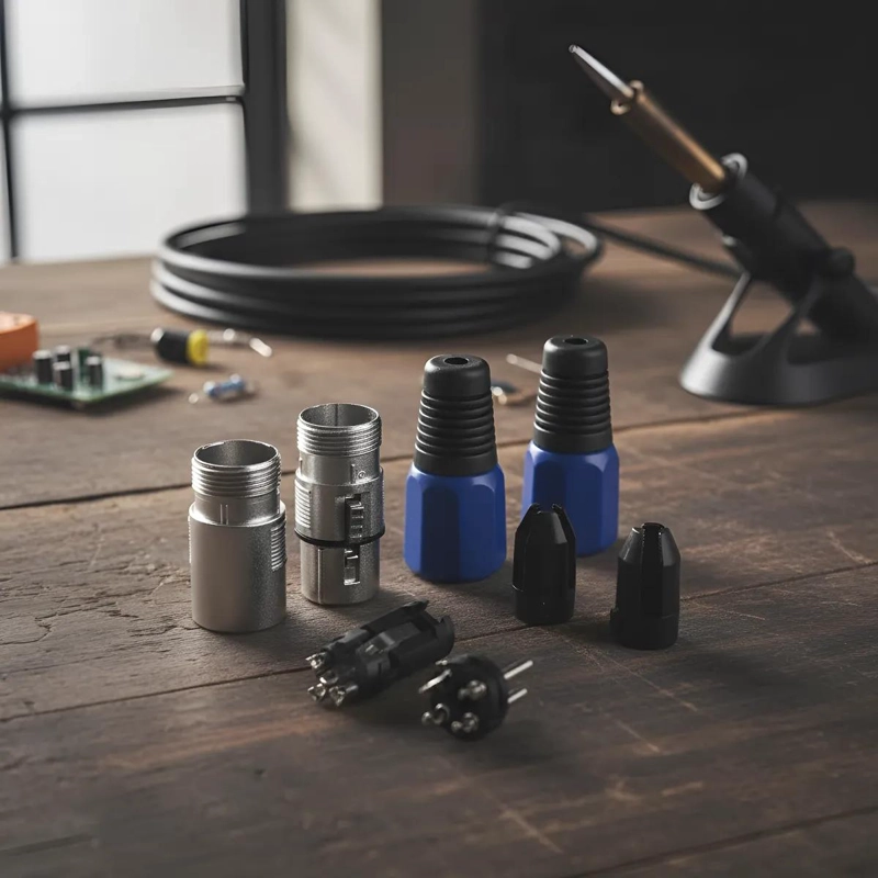 CONECTORES XLR MACHO Y HEMBRA PARA AUDIO Y MICROFONO - 6