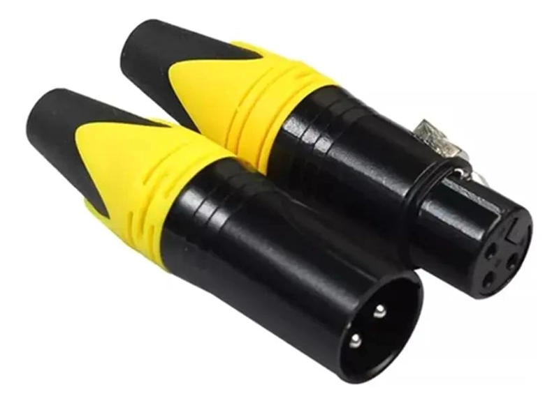 CONECTORES XLR MACHO Y HEMBRA PARA MICROFONO DE ALTA CALIDAD - 3