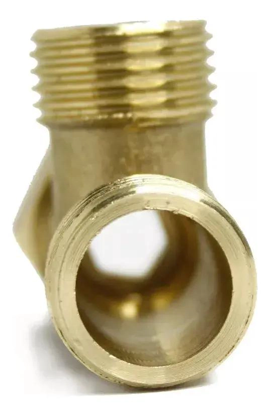 CONECTOR TIPO T MACHO HEMBRA PARA AGUA Y GAS 1/2 PULGADA - 7