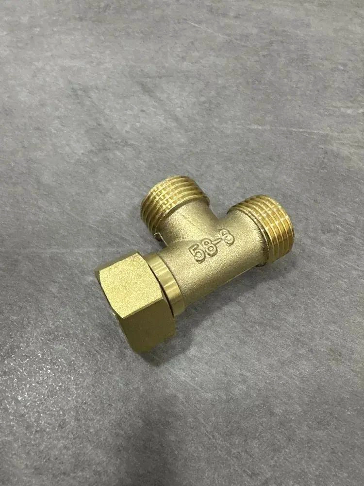 CONECTOR TIPO T MACHO HEMBRA PARA AGUA Y GAS 1/2 PULGADA - 9