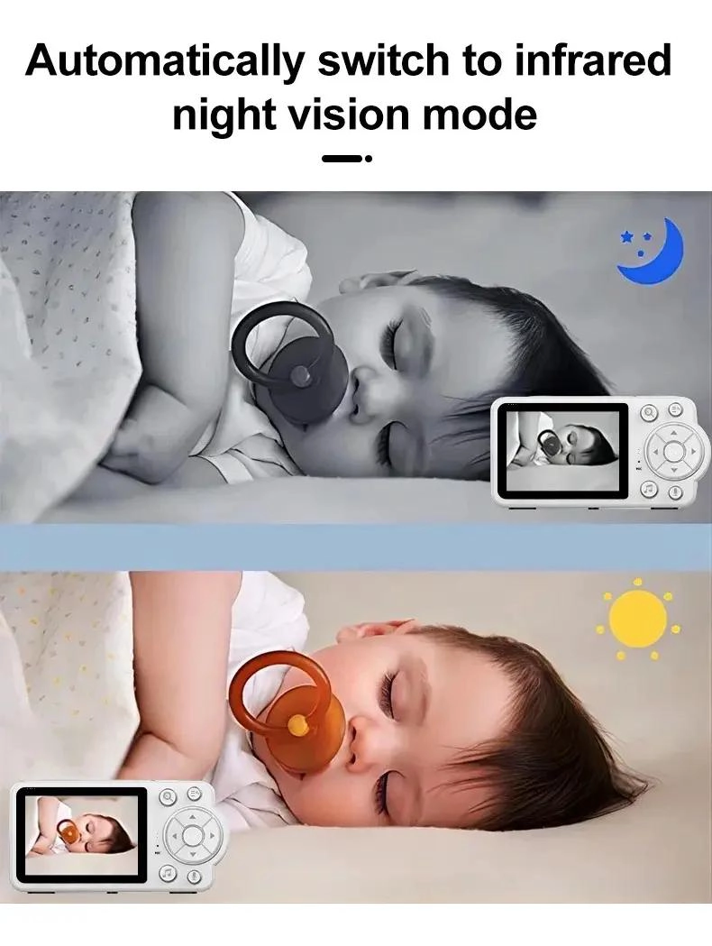 MONITOR PARA BEBE  CON CAMARA Y AUDIO BIDIRECCIONAL - 2