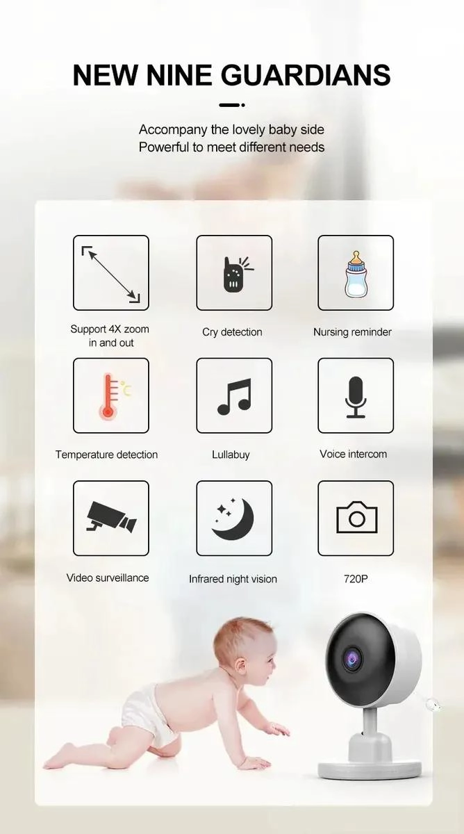 MONITOR PARA BEBE  CON CAMARA Y AUDIO BIDIRECCIONAL - 6