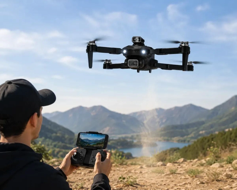 DRONE PLEGABLE CON CAMARA HD Y GPS PARA FOTOS AE REAS - 4