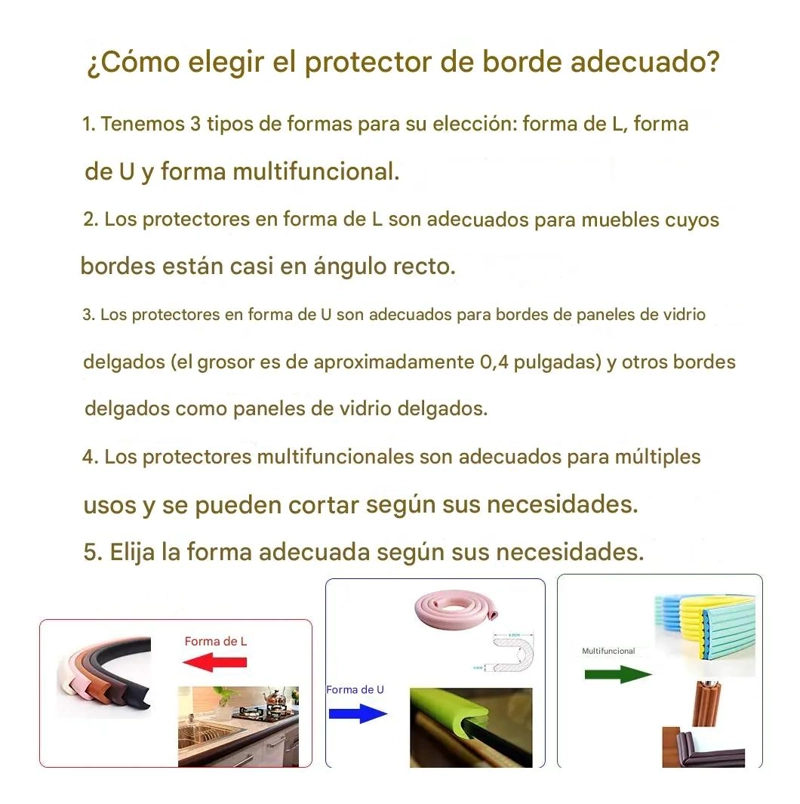 PROTECTOR DE ESQUINAS DE ESPUMA PARA SEGURIDAD INFANTIL - 2