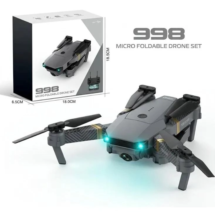 DRON AE REO PLEGABLE CON CAMARA DUAL 4K Y CONTROL REMOTO - 10
