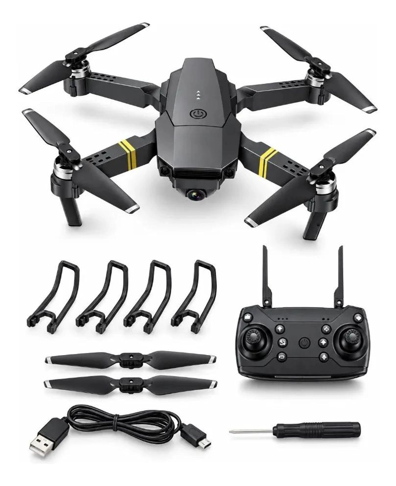 DRON AE REO PLEGABLE CON CAMARA DUAL 4K Y CONTROL REMOTO - 5