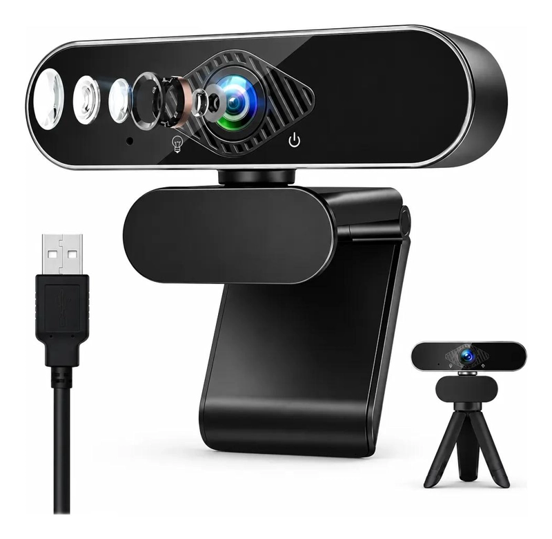 CAMARA WEB 4K FULL HD CON MICROFONO PARA VIDEOCONFERENCIAS - 1