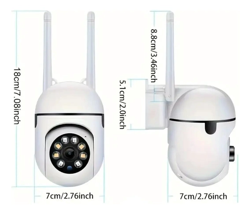 CAMARA DE SEGURIDAD MINI DOMO HD PARA INTERIOR Y EXTERIOR - 5