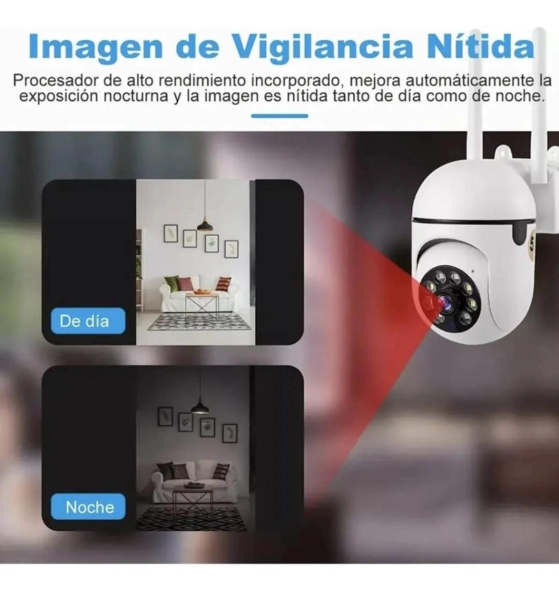 CAMARA DE SEGURIDAD MINI DOMO HD PARA INTERIOR Y EXTERIOR - 8
