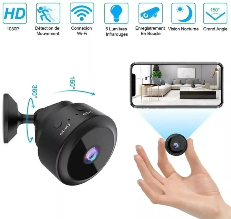 CAMARA ESPIA COMPACTA CON VISION NOCTURNA Y WIFI - 2