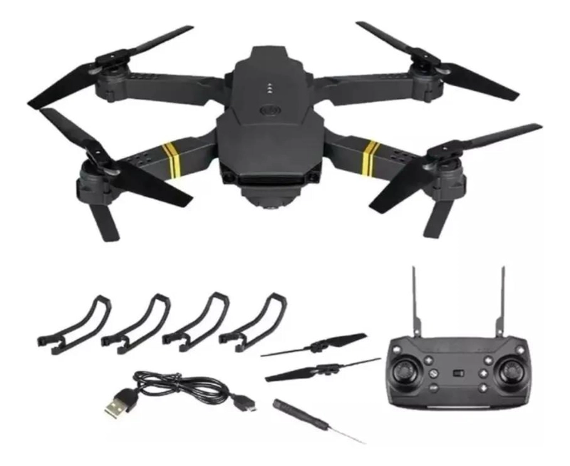 DRON AE REO PLEGABLE CON CAMARA DUAL 4K Y CONTROL REMOTO - 5