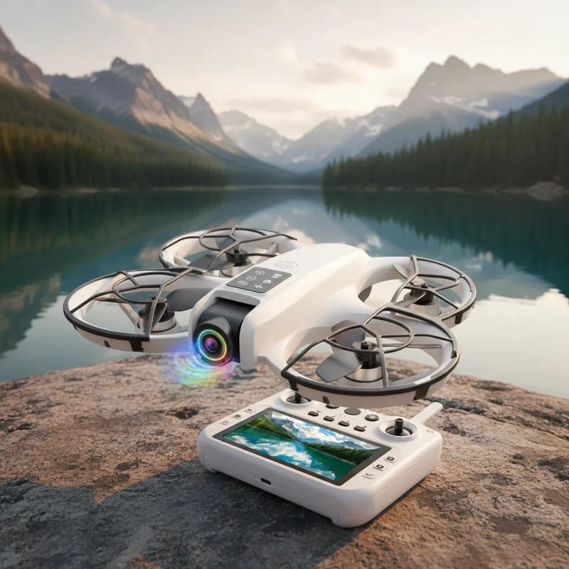 DRONE CON CAMARA LCD Y MOTORES BRUSHLESS PARA VUELO ESTABLE - 4