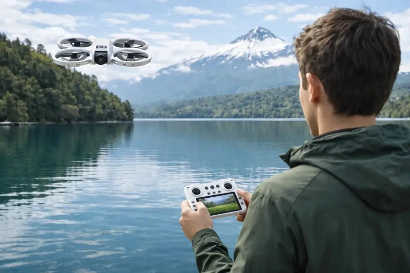 DRONE CON CAMARA LCD Y MOTORES BRUSHLESS PARA VUELO ESTABLE - 5