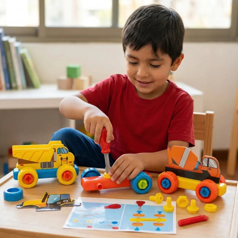 SET DE JUGUETES DE MAQUINARIA PARA CONSTRUCCION IDEAL PARA NIÑOS - 3