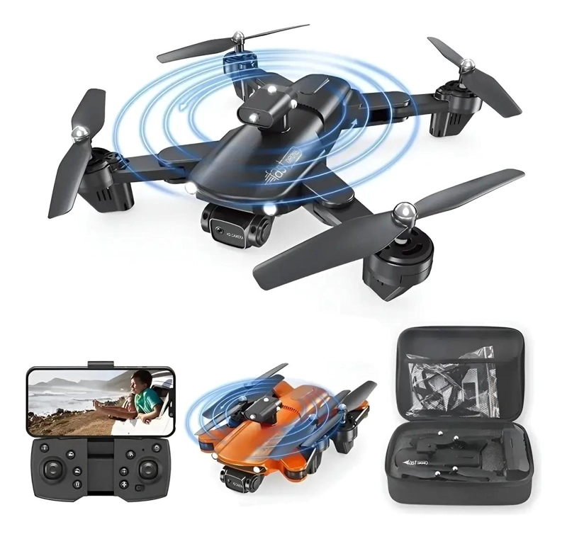 MINI DRONE PLEGABLE CON DOBLE CAMARA 4K Y 6K HD - 1