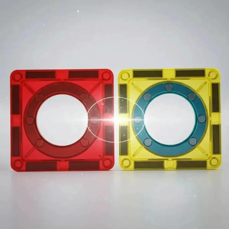 SET DE BLOQUES MAGNE TICOS 42 PIEZAS PARA JUGAR Y APRENDER - 1