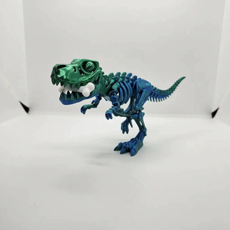ESQUELETO ARTICULADO DE T-REX COLORIDO PARA JUGAR Y APRENDER - 10
