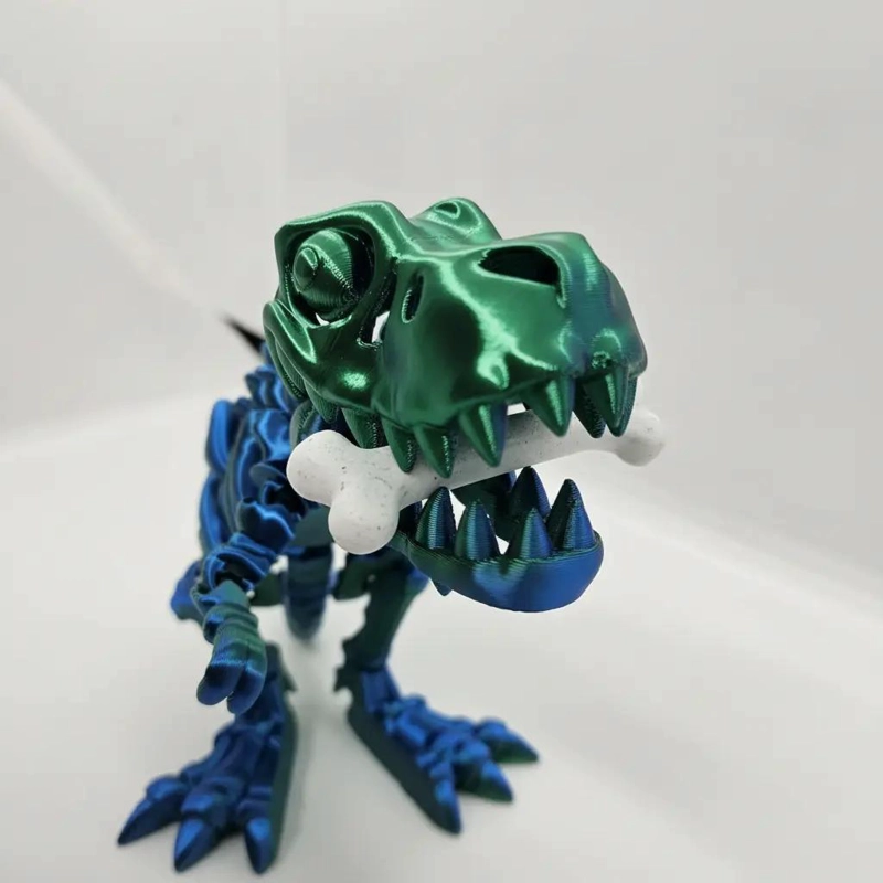 ESQUELETO ARTICULADO DE T-REX COLORIDO PARA JUGAR Y APRENDER - 4