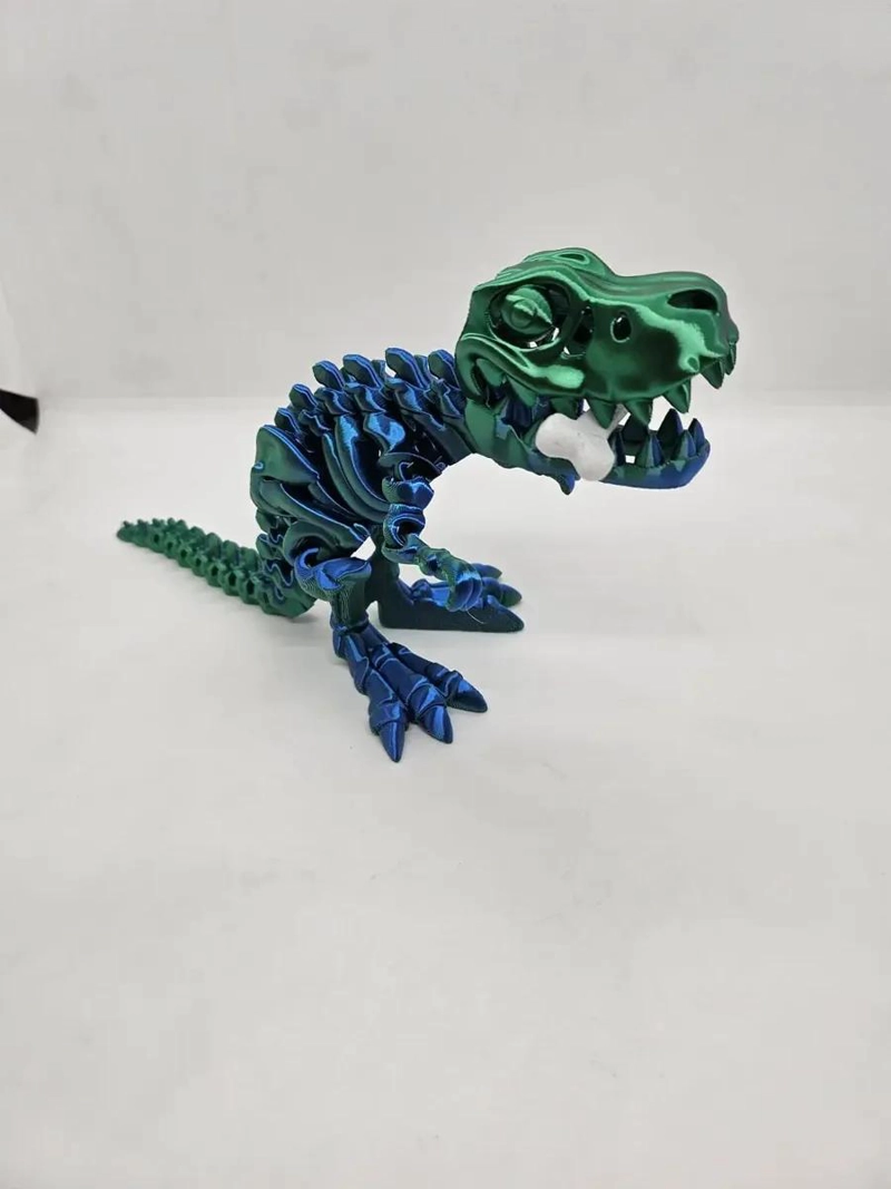 ESQUELETO ARTICULADO DE T-REX COLORIDO PARA JUGAR Y APRENDER - 6