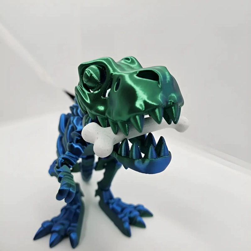 ESQUELETO ARTICULADO DE T-REX COLORIDO PARA JUGAR Y APRENDER - 9