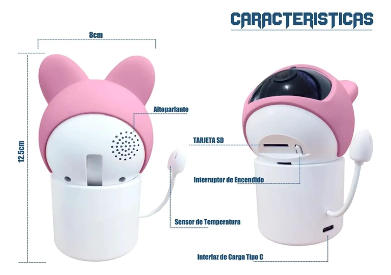 CAMARA DE VIGILANCIA NOCTURNA PARA BEBE S CON MICROFONO Y ZOOM - 5