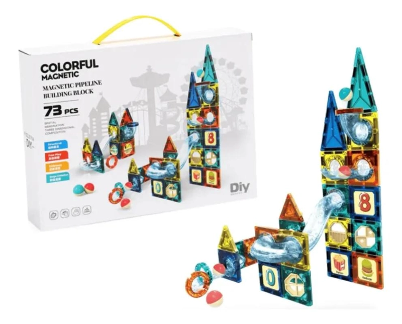 SET DE BLOQUES MAGNE TICOS DE CONSTRUCCION PARA NIÑOS - 1