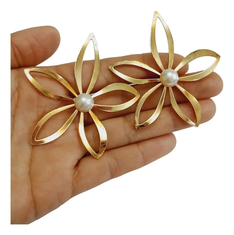 AROS ELEGANTES DE ACERO QUIRURGICO CON BAÑO DE ORO Y PLATA - 1