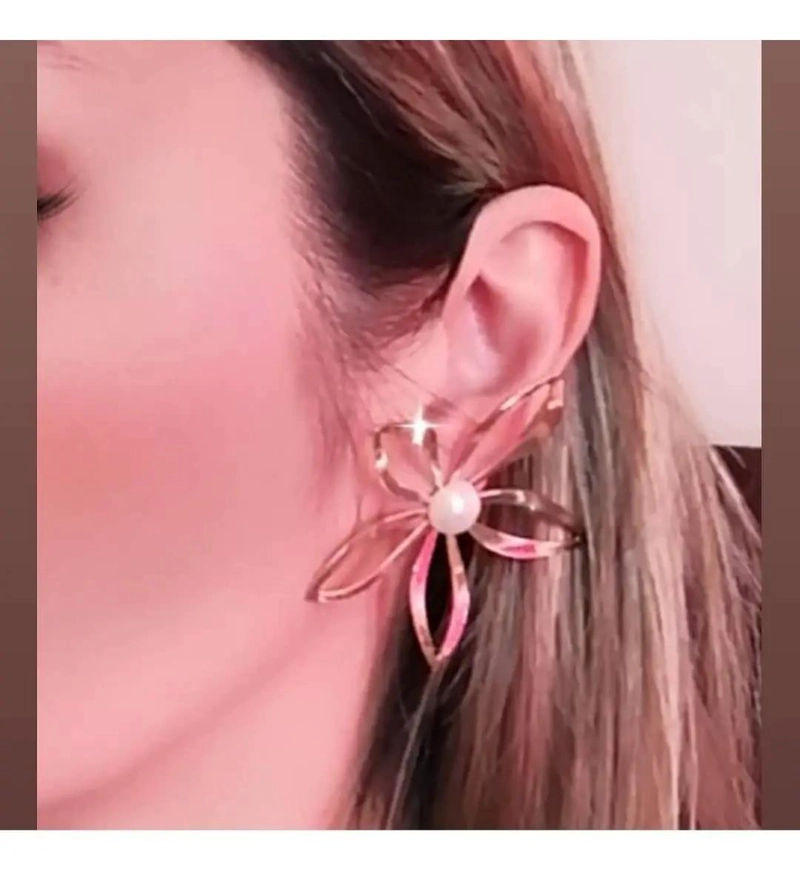 AROS ELEGANTES DE ACERO QUIRURGICO CON BAÑO DE ORO Y PLATA - 3