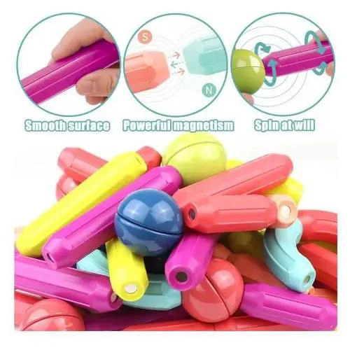 JUEGO DE CONSTRUCCION MAGNE TICA PARA NIÑOS 36 PIEZAS - 4