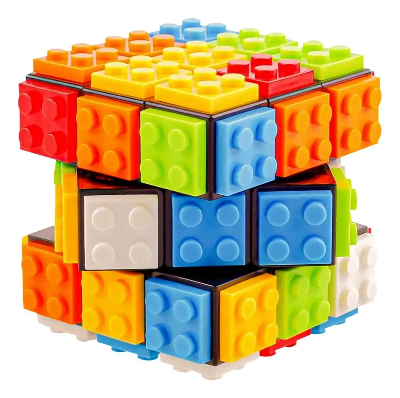 CUBO DE CONSTRUCCION 3X3 ESTILO BLOQUES DE DIVERSION - 1