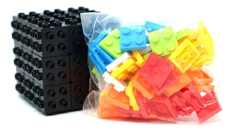 CUBO DE CONSTRUCCION 3X3 ESTILO BLOQUES DE DIVERSION - 2