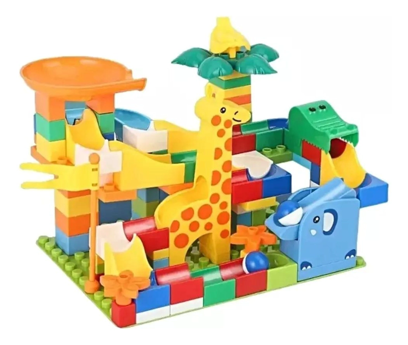 BLOQUES DE CONSTRUCCION DE ZOOLOGICO PARA NIÑOS 120 PIEZAS - 1