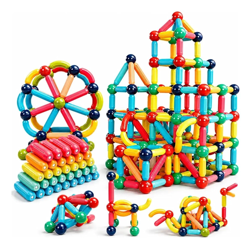BLOQUES MAGNE TICOS DE CONSTRUCCION PARA NIÑOS 68 PIEZAS - 1