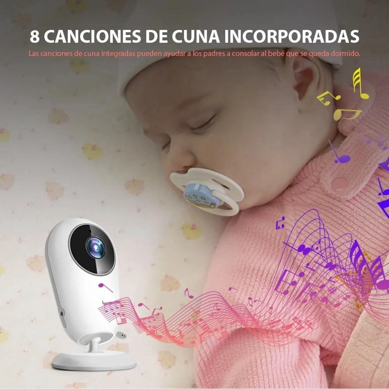 MONITOR DE BEBE  4.3 PULGADAS CON VISION NOCTURNA Y AUDIO BIDIRECCIONAL - 6