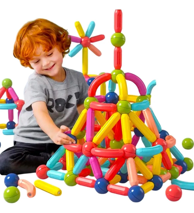 BLOQUES MAGNE TICOS DIDACTICOS PARA CONSTRUCCION CREATIVA - 1