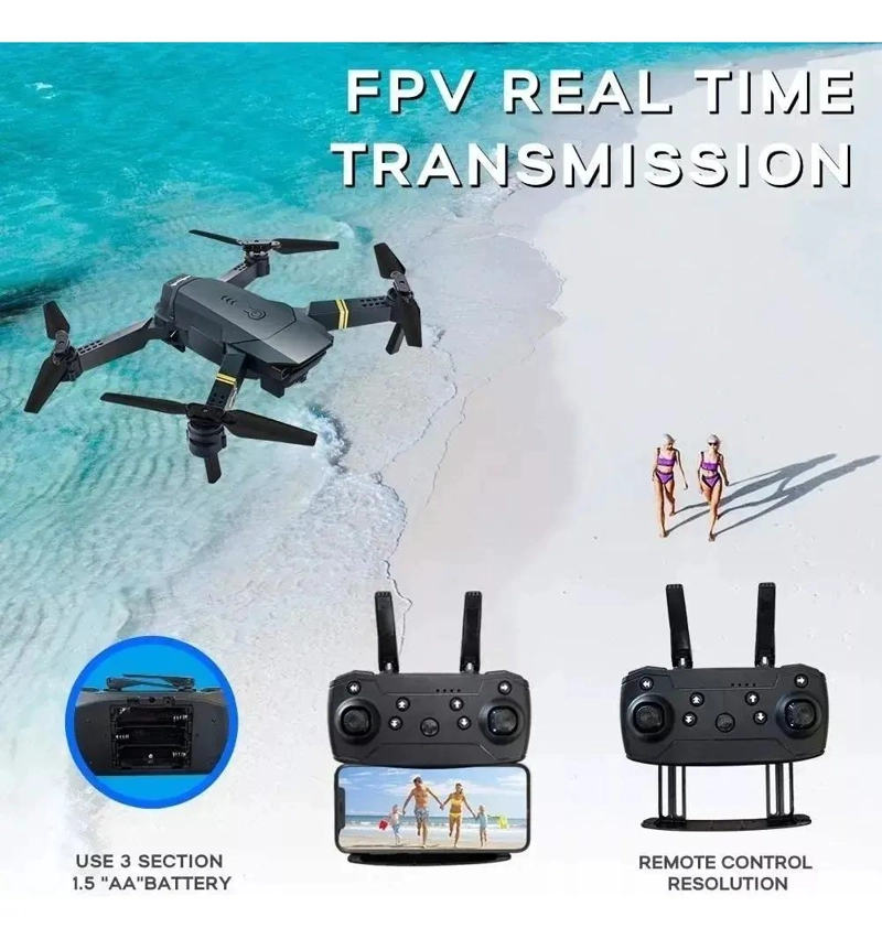 DRON 4K PROFESIONAL CON CAMARA DUAL Y CONECTIVIDAD WIFI - 4