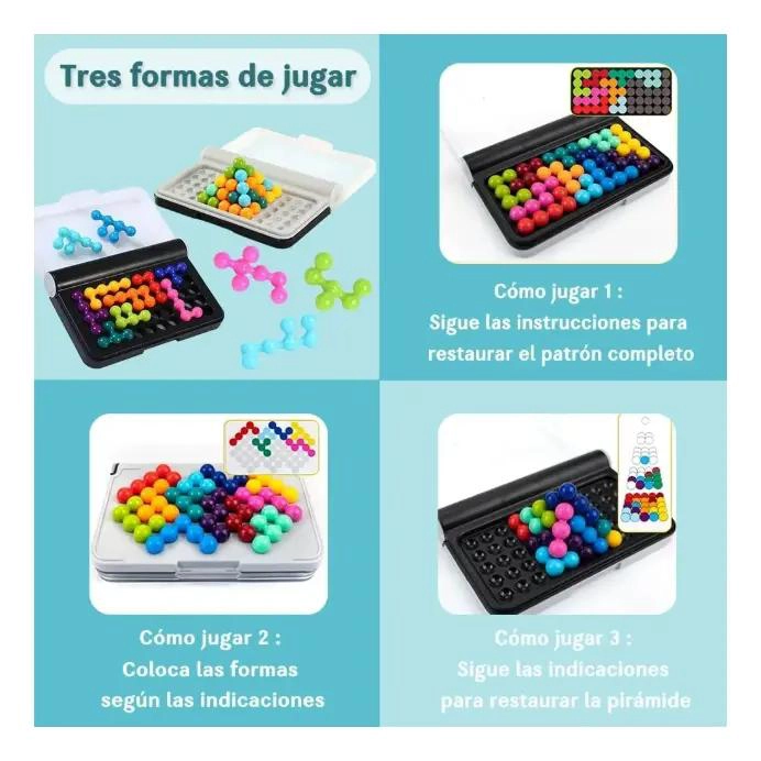 ROMPECABEZAS DE LOGICA PORTATIL PARA DESAFIOS MENTALES - 3