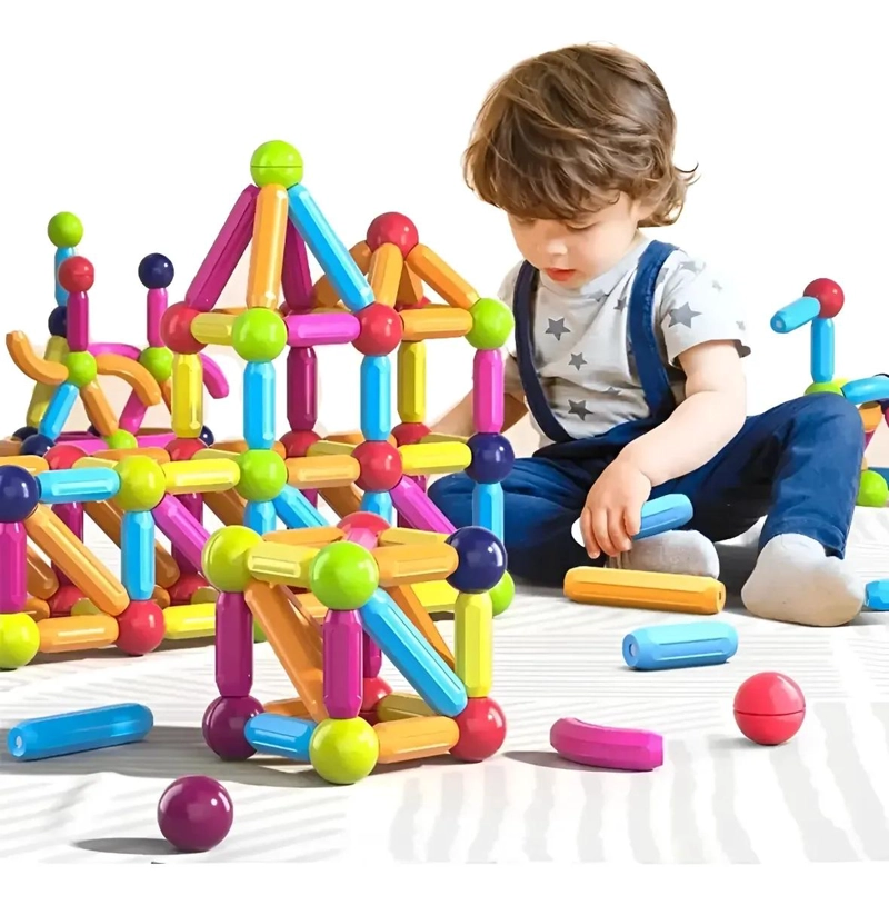 JUEGO DE BLOQUES MAGNE TICOS 3D PARA CONSTRUCCION CREATIVA - 1