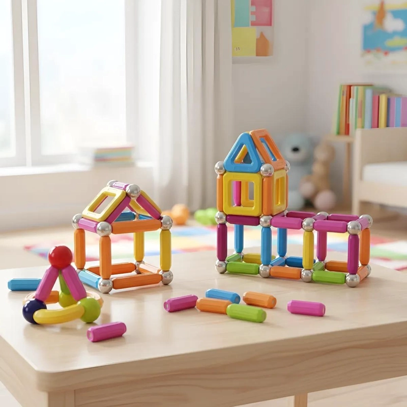 JUEGO DE BLOQUES MAGNE TICOS 3D PARA CONSTRUCCION CREATIVA - 7