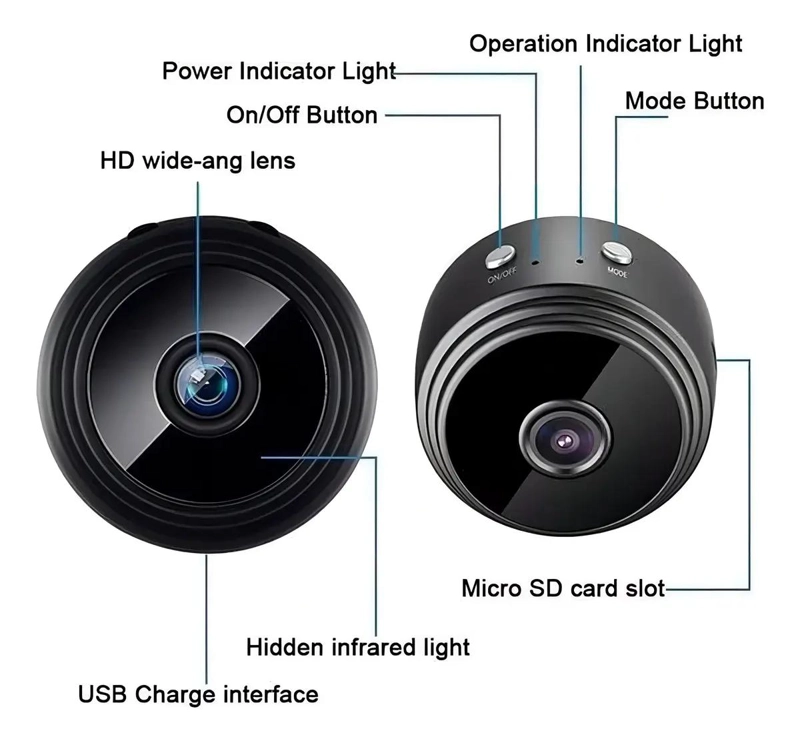 CAMARA DE SEGURIDAD WI-FI FULL HD CON VISION NOCTURNA - 3