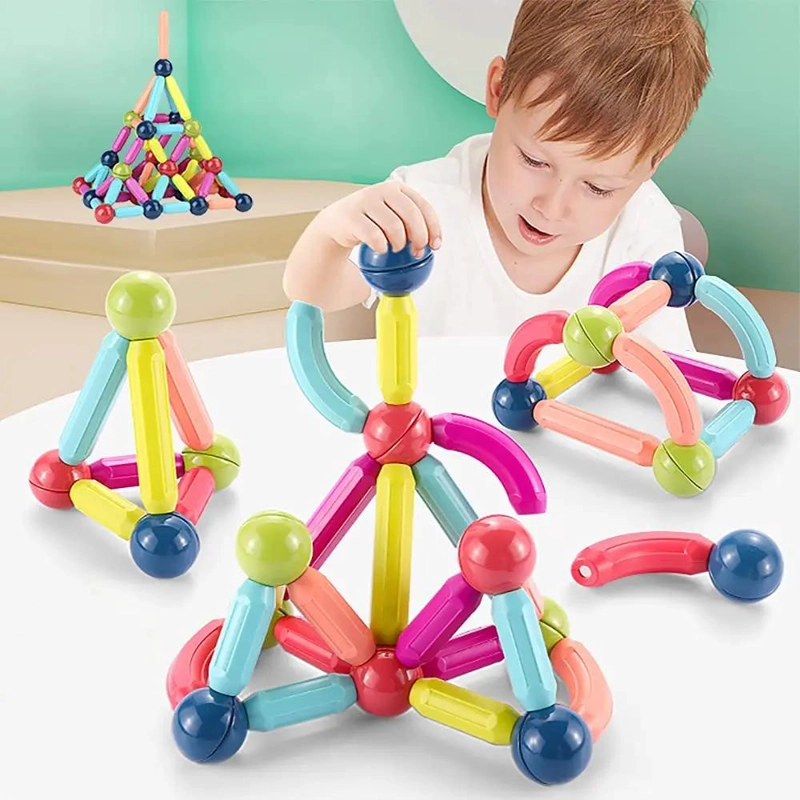 BLOQUES DE CONSTRUCCION MAGNE TICOS PARA NIÑOS 36 PIEZAS - 3