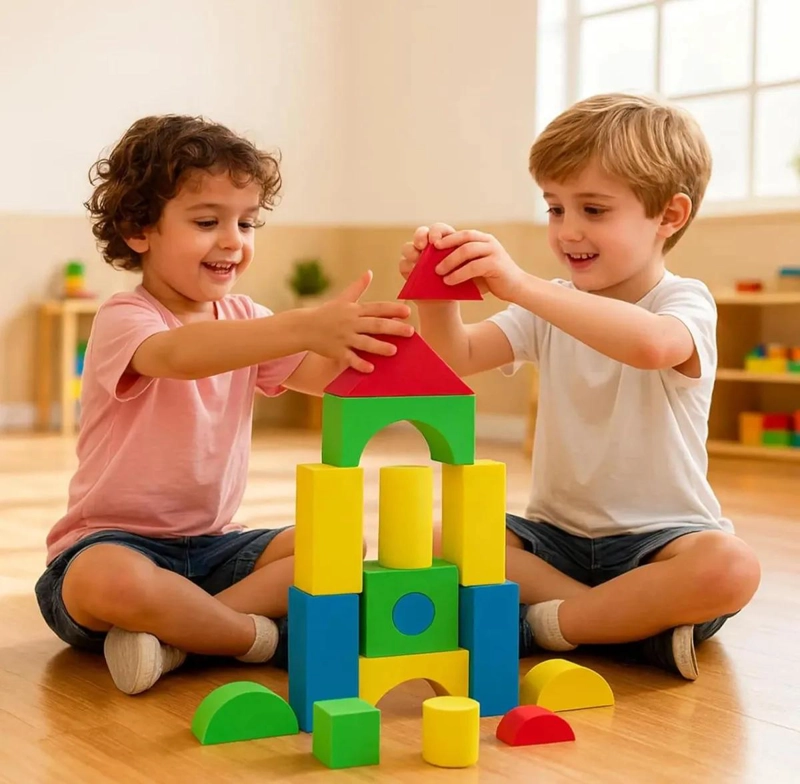 JUEGO DE 46 BLOQUES DE ESPUMA PARA CONSTRUCCION INFANTIL - 8