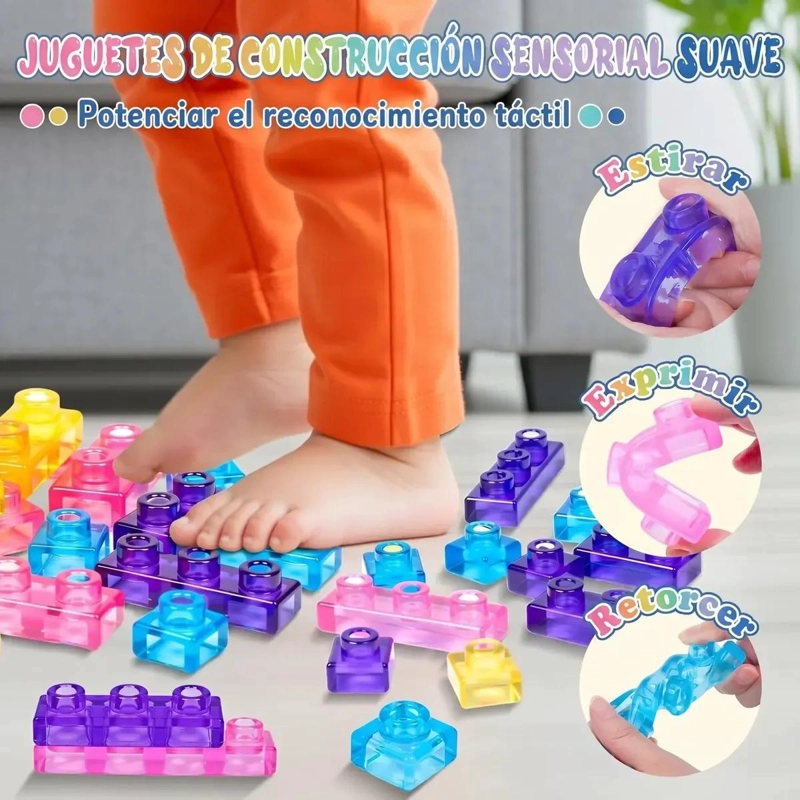 BLOQUES DE CONSTRUCCION BLANDOS PARA ESTIMULACION TEMPRANA DE NIÑOS - 1