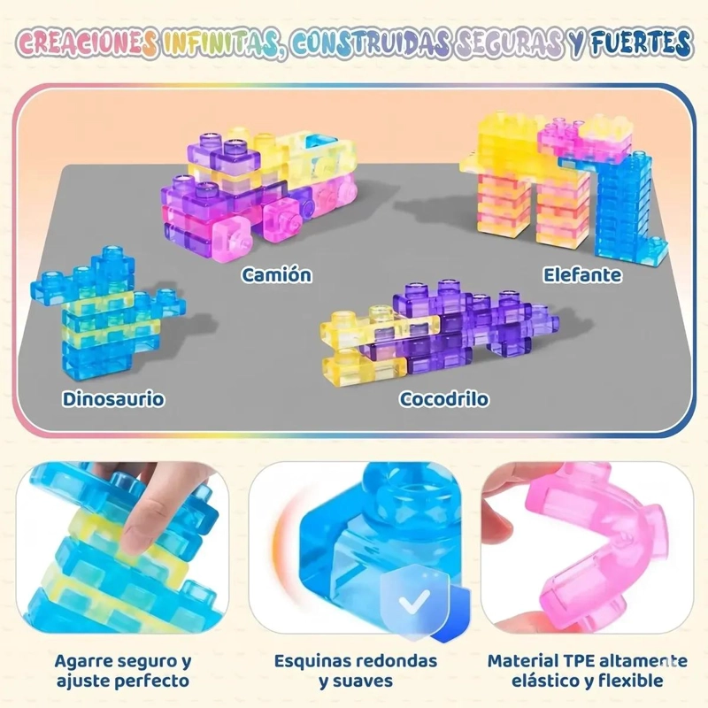 BLOQUES DE CONSTRUCCION BLANDOS PARA ESTIMULACION TEMPRANA DE NIÑOS - 3
