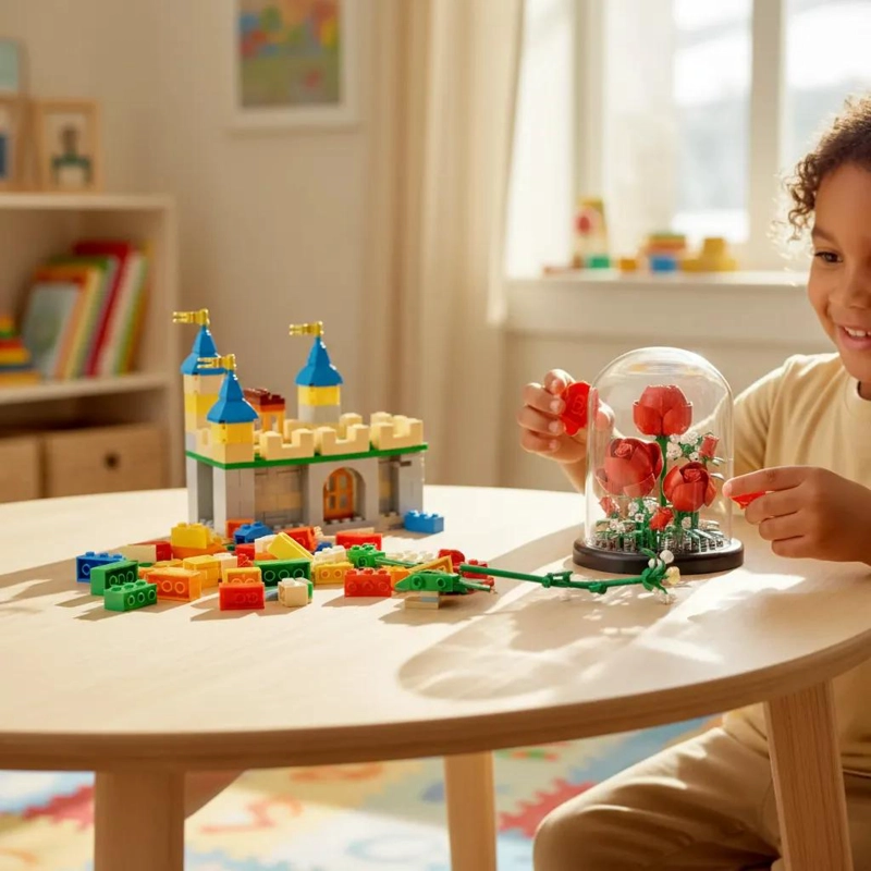 BLOQUES DE CONSTRUCCION DE FLORES PARA NIÑOS - 3
