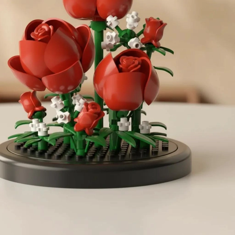 BLOQUES DE CONSTRUCCION DE FLORES PARA NIÑOS - 4