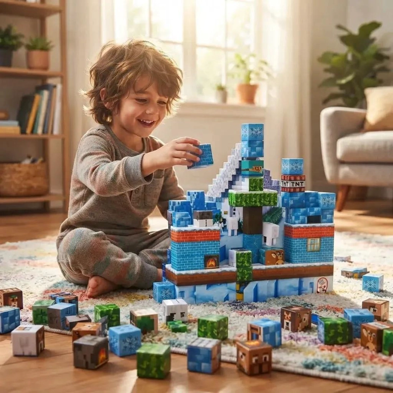 SET DE CONSTRUCCION MAGNE TICO DE 100 PIEZAS PARA NIÑOS - 4