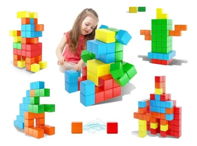 BLOQUES MAGNE TICOS DIDACTICOS 100 PIEZAS PARA ESTIMULAR LA CREATIVIDAD - 3