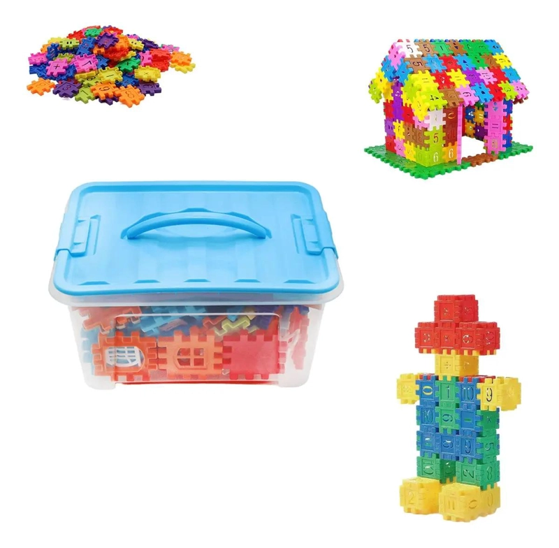 JUEGO DE BLOQUES EDUCATIVOS PARA NIÑOS 90 PIEZAS EN CAJA - 2