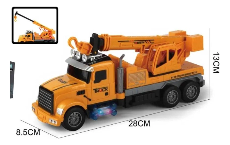 GRUA A CONTROL REMOTO CON LUCES PARA NIÑOS - 3